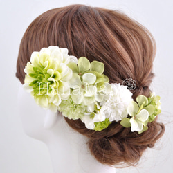 白無垢 花こころ 成人式 卒業式 結婚式 髪飾り 2枚目の画像
