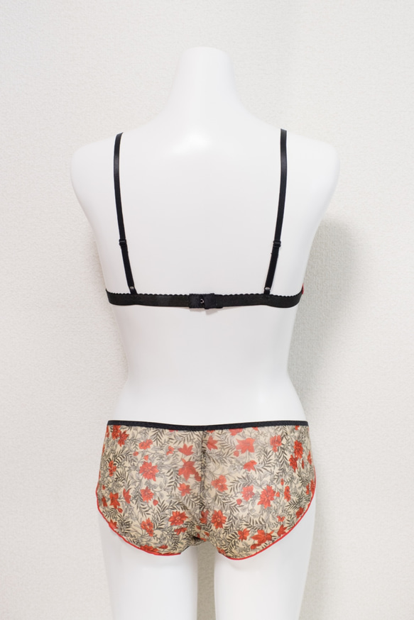 flower chiffon bra 10枚目の画像