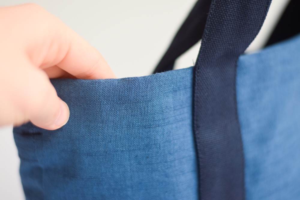 「会津木綿ミニトート｣ 愛犬とのお散歩 ランチトートやデイリー使いにも