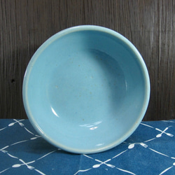 陶器 ペット用エサ入れ　水平型・トルコ【210303】 3枚目の画像