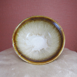 陶器ご飯茶碗（大）茶・白 3枚目の画像