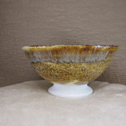 陶器ご飯茶碗（大）朝鮮唐津風 2枚目の画像