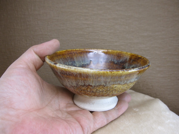 陶器ご飯茶碗（大）朝鮮唐津風 5枚目の画像