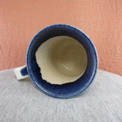 陶器マグカップ・トランジスタ（白＋青） 3枚目の画像