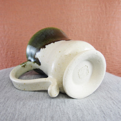 陶器マグカップ・トランジスタ（白＋緑） 4枚目の画像