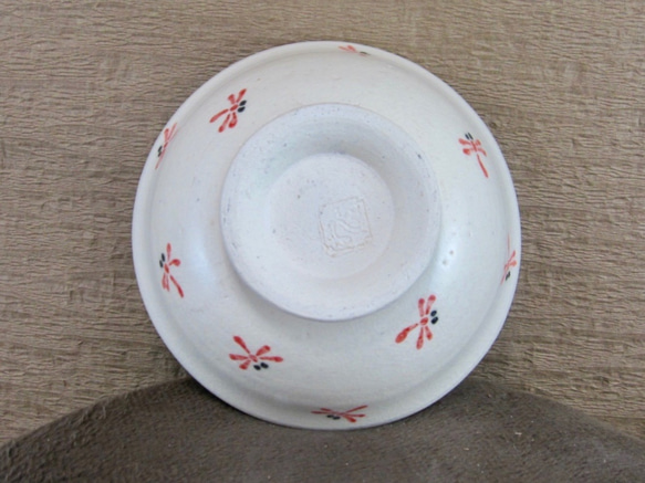 陶器ご飯茶碗（中）赤とんぼづくし（3） 4枚目の画像