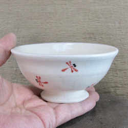 陶器ご飯茶碗（中）赤とんぼづくし（3） 5枚目の画像