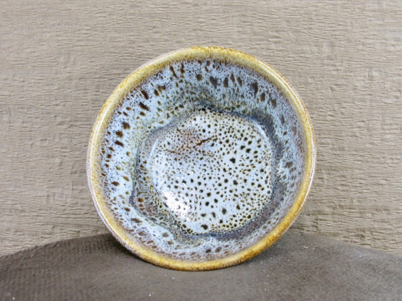 ひとくち茶碗　朝鮮唐津風 茶・白 5枚目の画像