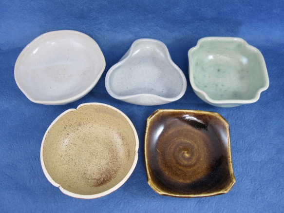 陶器 豆皿・豆鉢５点セット（m-06） 3枚目の画像