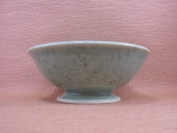 陶器 高台小鉢 ビードロ風　【190441】 3枚目の画像