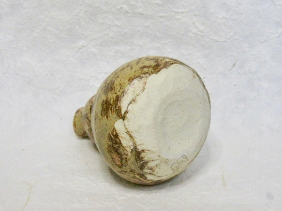 陶器 壁掛け一輪挿し 曲ひょうたん型【190802】 4枚目の画像