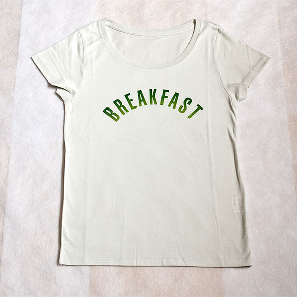 ♣︎レディースTシャツ breakfast 「ブレックファースト」カラー版 2枚目の画像