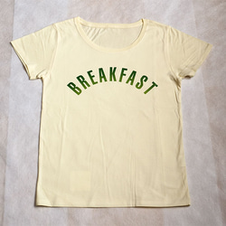 ♣︎レディースTシャツ breakfast 「ブレックファースト」カラー版 2枚目の画像