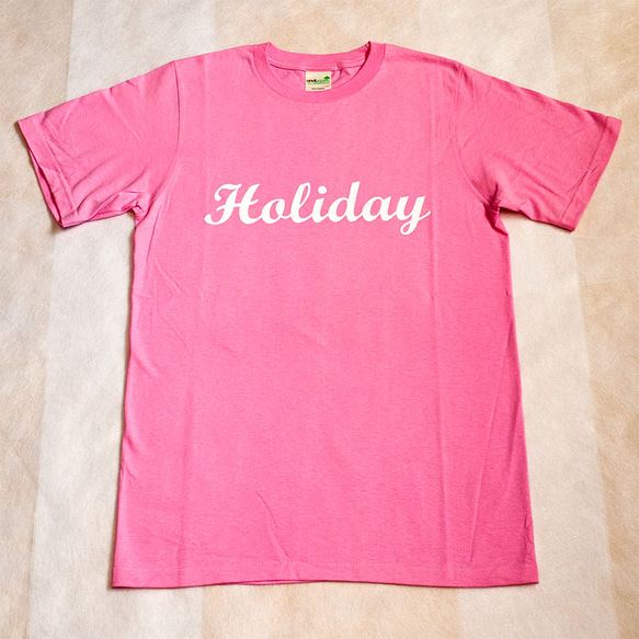 ♠︎メンズTシャツ holiday 「ホリディ」ホワイト版 2枚目の画像