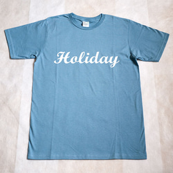 ♠︎メンズTシャツ holiday 「ホリディ」ホワイト版 2枚目の画像