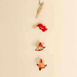 金魚 吊るし飾り 和布 飾り物 古布  和小物 流木 S-1 2枚目の画像