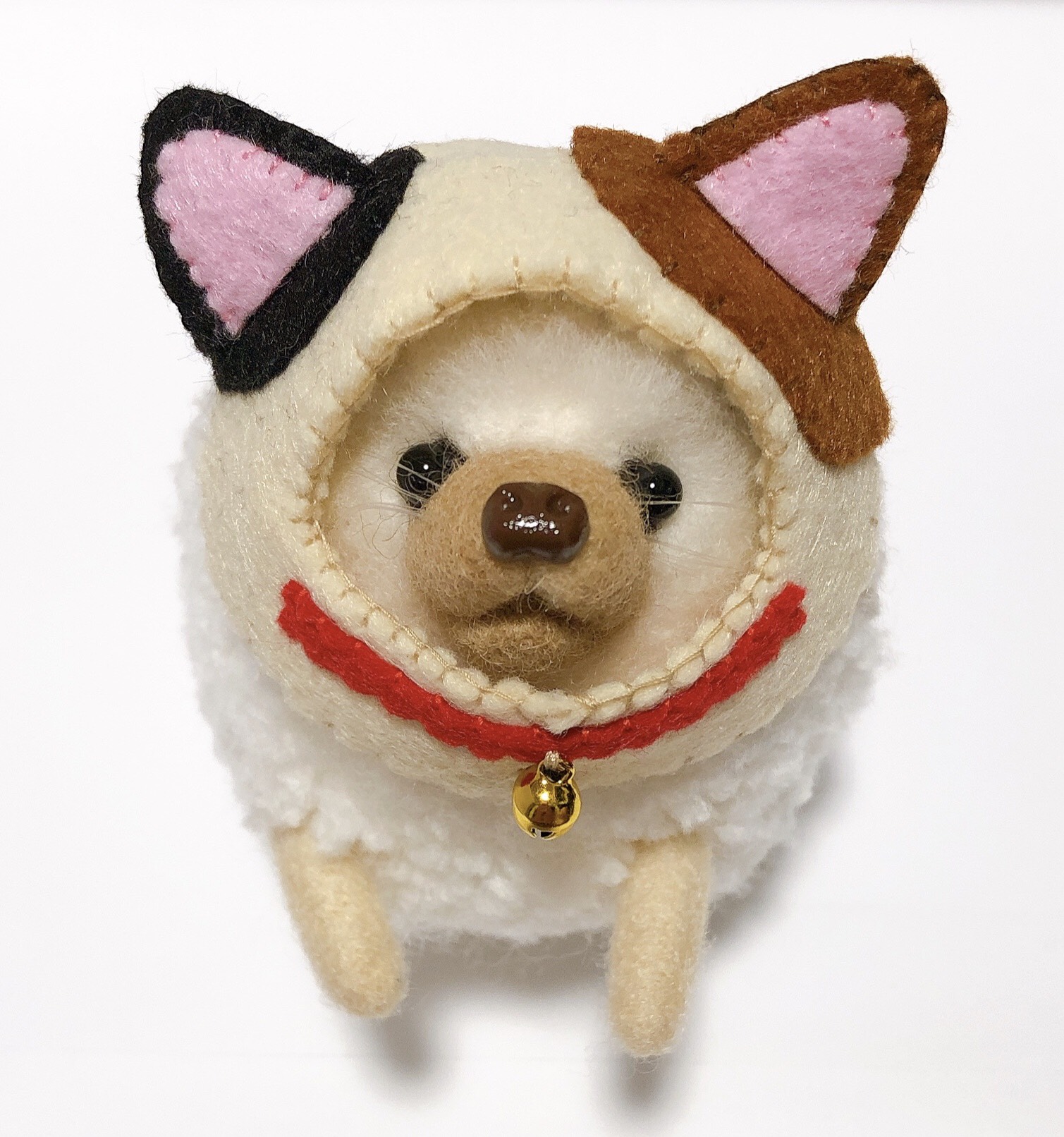 hacodeco様　ハリネズミ　ニット帽はりねずみ 作家　ぬいぐるみ みけねこ ☆ ハリネズミ 【 被り物 帽子 顔ハメ かぶりもの はり