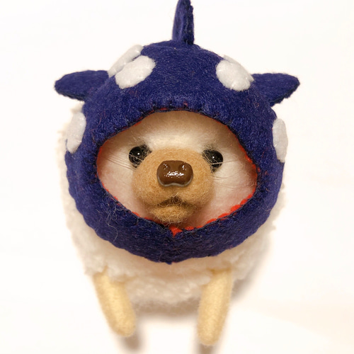 海外作家様　ハンドメイド　ぬいぐるみ　ハリネズミ　帽子付き 海外作家様 ハンドメイド ぬいぐるみ ハリネズミ 帽子付き