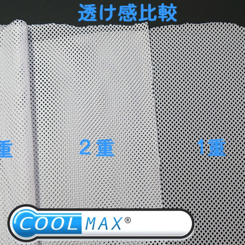 COOLMAX メッシュ クールマックス 接触冷感 生地 メッシュ 生地 白 UV