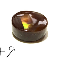 稀少石 ファイヤーアゲート Fire Agate ルース メキシコ産 4.5カラット  F9 3枚目の画像