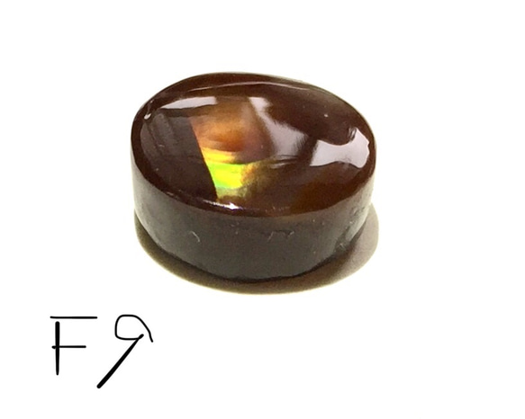 稀少石 ファイヤーアゲート Fire Agate ルース メキシコ産 4.5カラット  F9 3枚目の画像