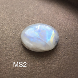 ムーンストーン ホワイトラブラドライト White Labradorite ルース カボション MS2 6枚目の画像