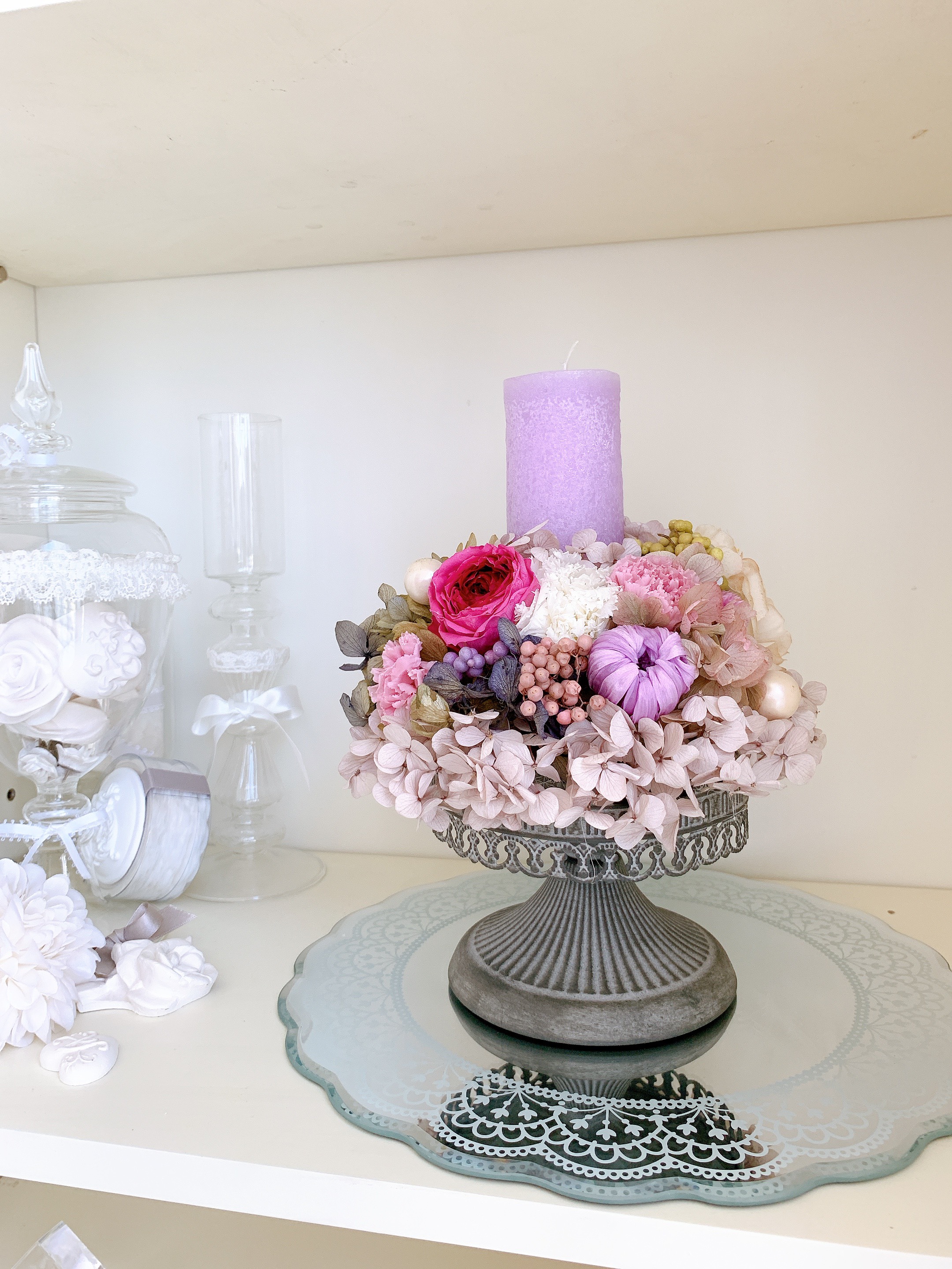 フラワーキャンドル