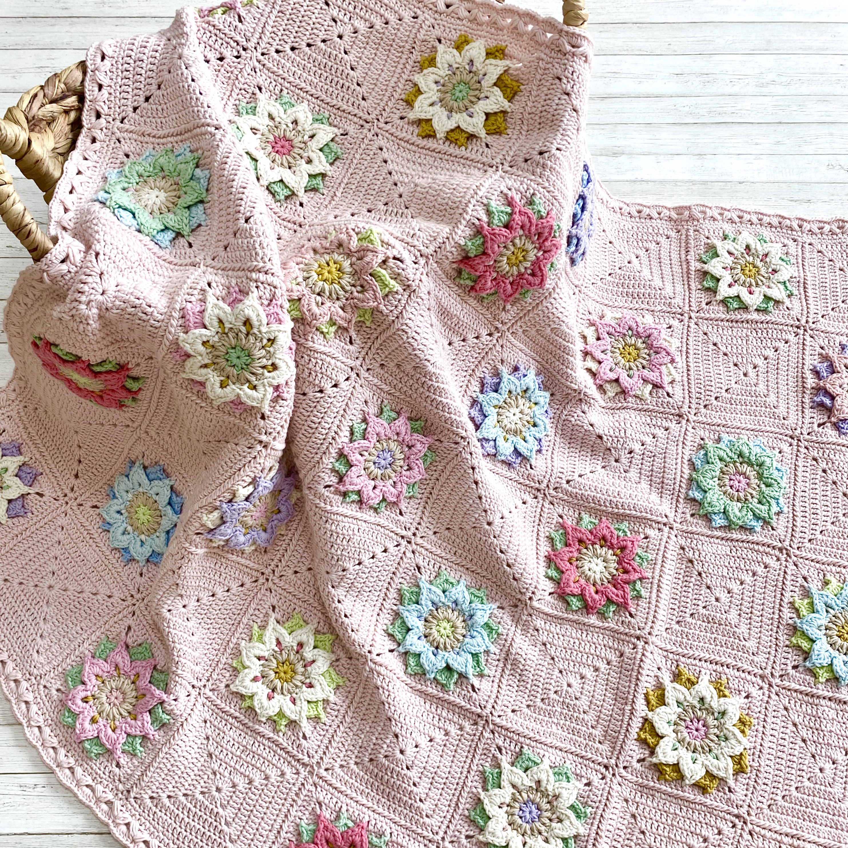ベッドカバー 花 モチーフ編み ブランケット ソファカバー ベッドカバー 花 モチーフ編み ブランケット ソファカバー