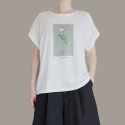 La pivoine　ロールアップTシャツ 2枚目の画像