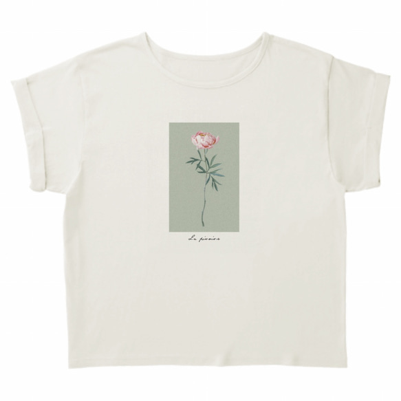 La pivoine　ロールアップTシャツ 3枚目の画像