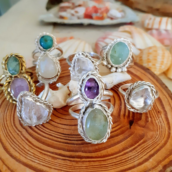 【12号】crystal tumble ring 5枚目の画像