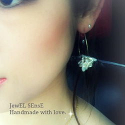 變形珍珠耳環創新的哈拉jp004 第2張的照片