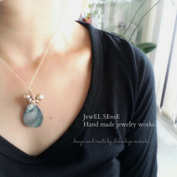 ao no shell necklace -jn006- 第3張的照片