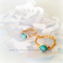 braid turquoise ring 第2張的照片