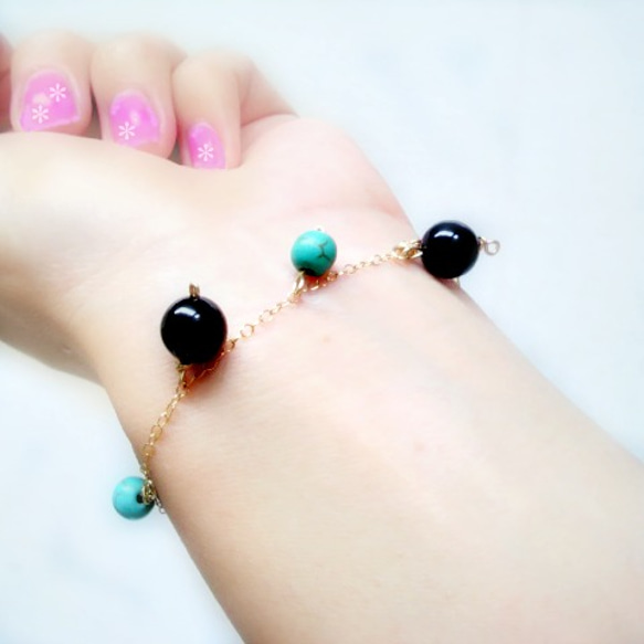 turquoise × onyx blacelets 第2張的照片