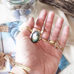 brass bangle -Labradorite- 2枚目の画像