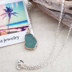 【silver925 × ♡】seaglass necklace 7枚目の画像