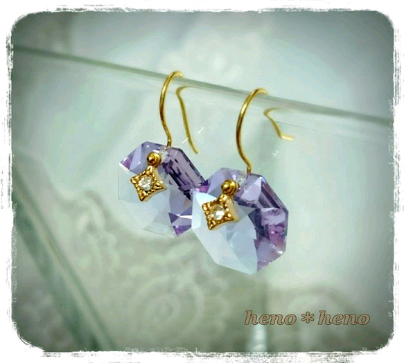 Sinple ＊ Swarovski  【Pale purple】 1枚目の画像