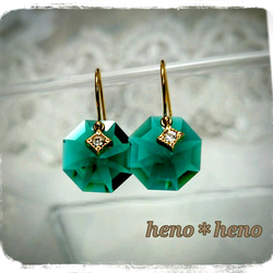 Sinple ＊ Swarovski  【Green】 1枚目の画像