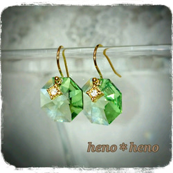 Sinple ＊ Swarovski  【Light Green】 2枚目の画像