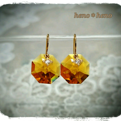 Sinple ＊ Swarovski  【Orange】 1枚目の画像