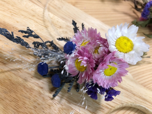 Petit Bouquet ドライフラワー　ピンクのミニブーケ　2束 6枚目の画像