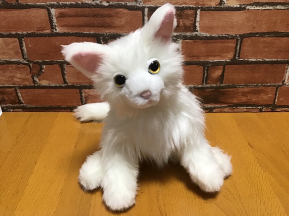 〈受注製作〉愛猫ちゃんオーダーメイド縫いぐるみ(成猫ちゃん)〈ペットと暮らす2021〉 2枚目の画像