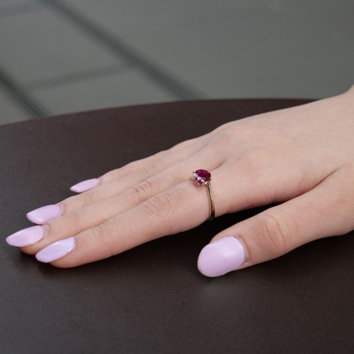 天然ルビーリング / プラチナリング】pt900 中石1.032ct カラー