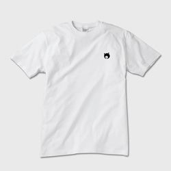 お揃い】メンズ ポケットくま ワンポイントTシャツ 白 Tシャツ