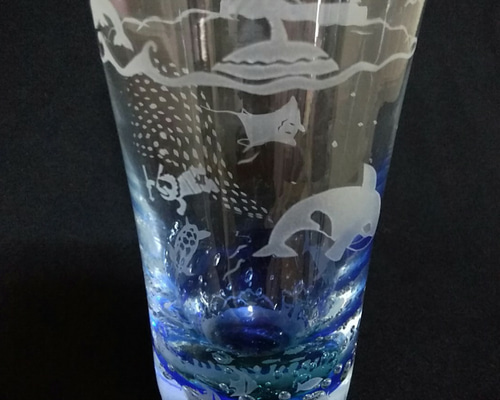 サンドブラスト　グラス ビアグラス（サンドブラスト加工）【134】 | 京都府井手町 | ふるさと