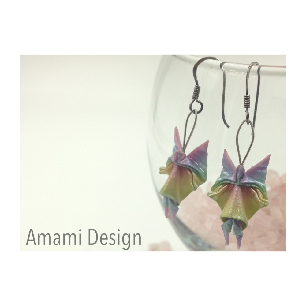 揺れる折り紙ピアス★小さい妖精