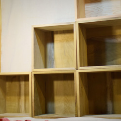 無垢材Box ホウの木 シンプル お洒落に自分アレンジに木の棚作り お部屋改造 地産地消　koe Lab. 4枚目の画像