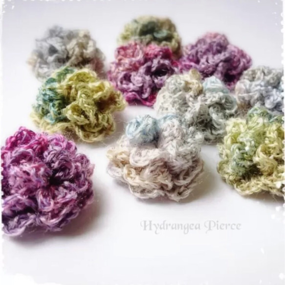 Hydrangea Pierce＊紫陽花のピアス 3枚目の画像