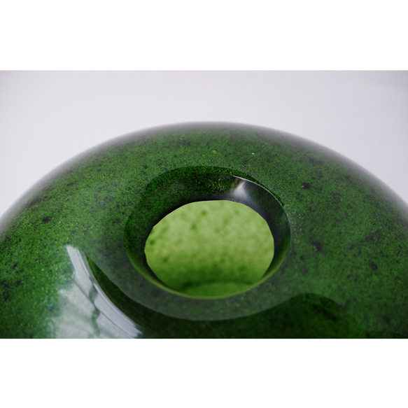 drop ball green vase 2枚目の画像